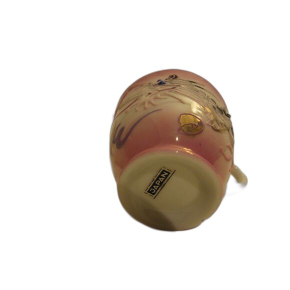 Dragon ware pink dragonware vintage set of 4 teacups moriage Japan - Picture 3 of 14